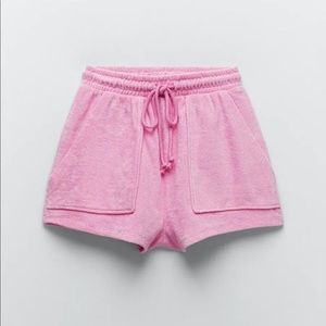 Zara pink terry cloth shorts!